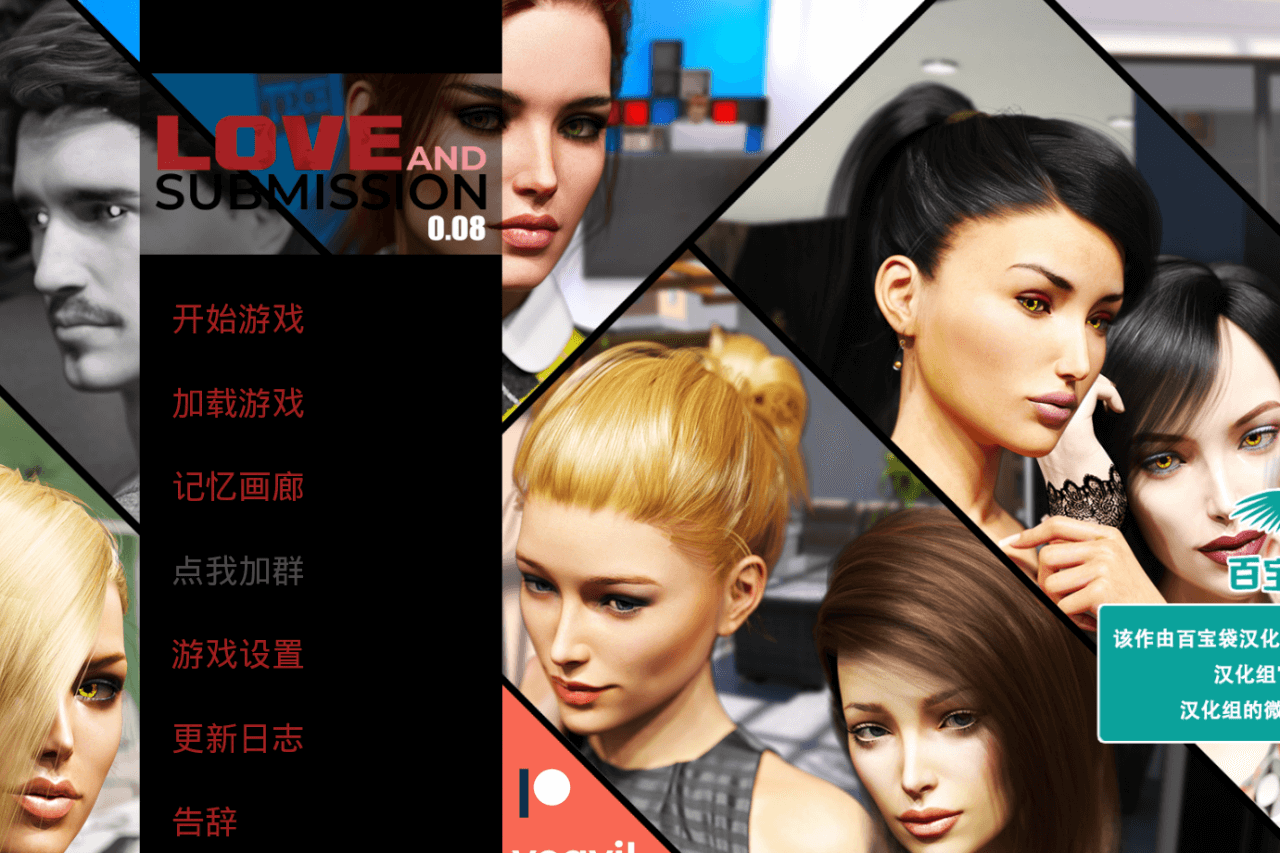 恋爱与臣服Love and Submission Ver0.8 PC和安卓精翻汉化版,有攻略